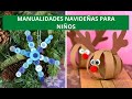 15 Ideas de manualidades navideñas para niños fácil de hacer