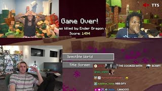 xQc Shocked by Kai Cenat & iShowSpeed Losing 97 Hours of Progress in Minecraft after Dying Net Worth