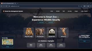 PHP MySQL Final Year Project | Smart Zoo Management System | Full Demo