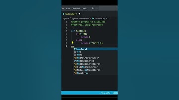 Python program to find factorial of a number💖👌#shorts #python