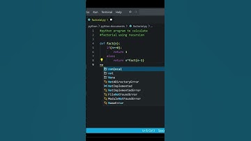 Python program to find factorial of a number💖👌#shorts #python