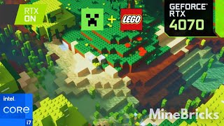 LEGO Minecraft with RTX 4070 + i7-12700H! (Ultra Realistic with 5 Shaders)