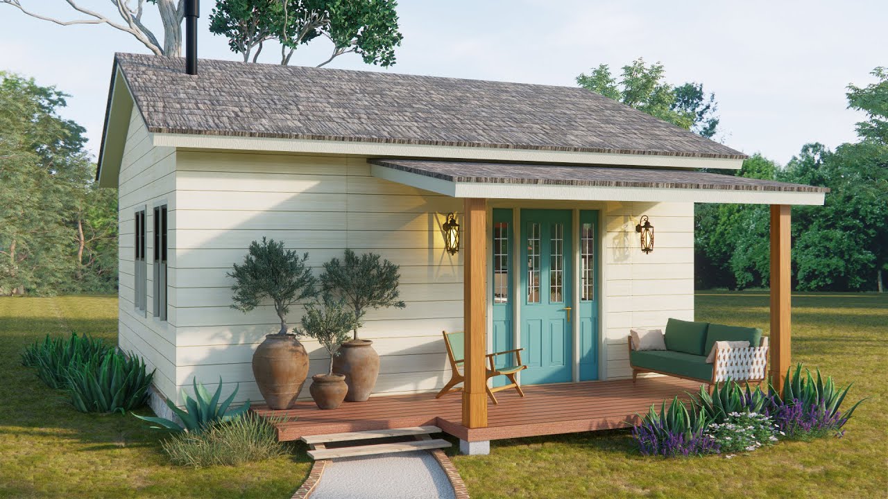 Small House Design 23'x23' (7x7m) | Cozy Charming & So Sweet