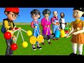Scary Teacher 3D vs Squid Game Clackers Level Max 5 Times Challenge Miss T vs Nick and Tani Winning