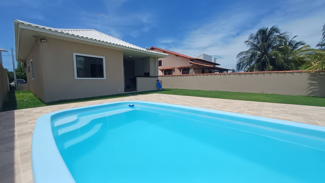 CASA DE PRAIA ENTRE LAGOA E MAR COM PISCINA E CHURRASQUEIRA EM PRAIA SECA - ARARUAMA RJ