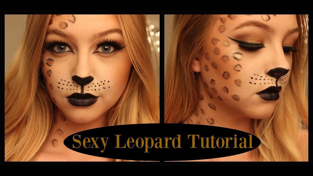 Sexy Leopard Halloween Makeup Tutorial YouTube