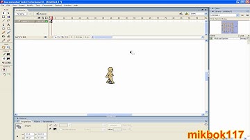 How to make sprite animation in Flash 8
