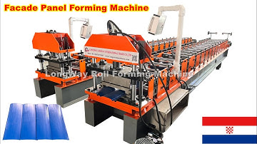 Stock machine ! steel facade wall panel roll forming machine , cladding wall panel machine