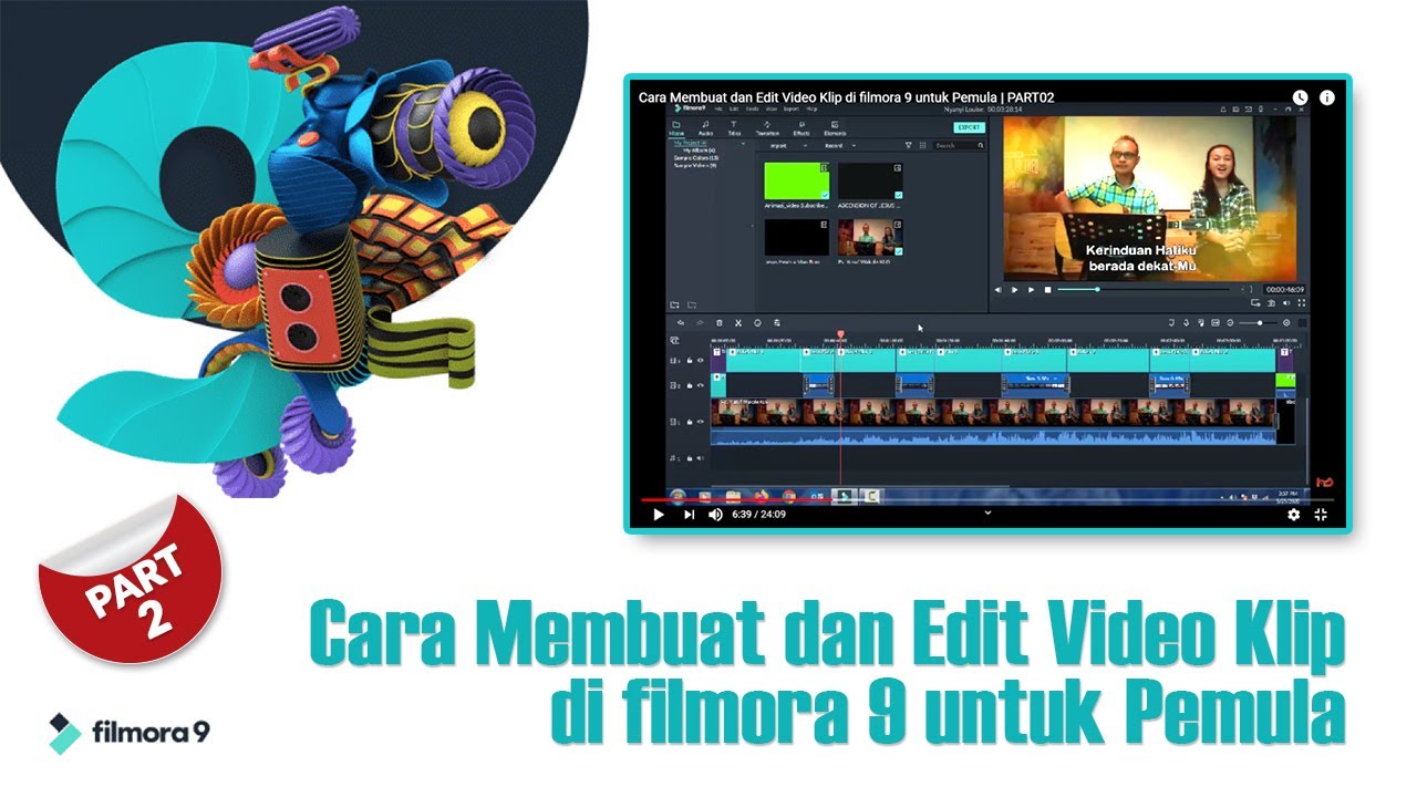  Cara  Membuat  dan Edit Video  Klip  di filmora 9 untuk Pemula 