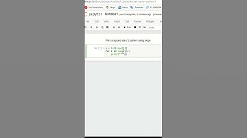 square pattern in python using *