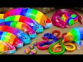 Crocodiles go hunting colorful catfish to steal the golden eggs of koi fish | Stop Motion ASMR