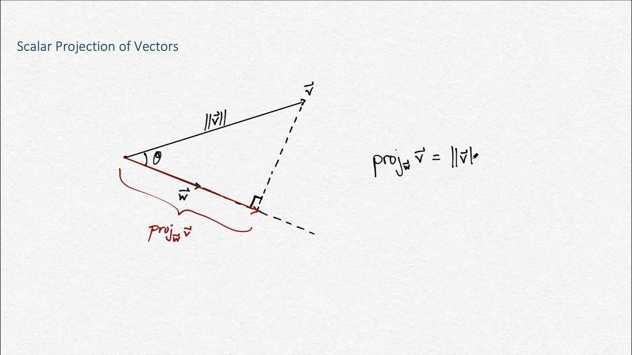 Scalar Projection of a Vector YouTube