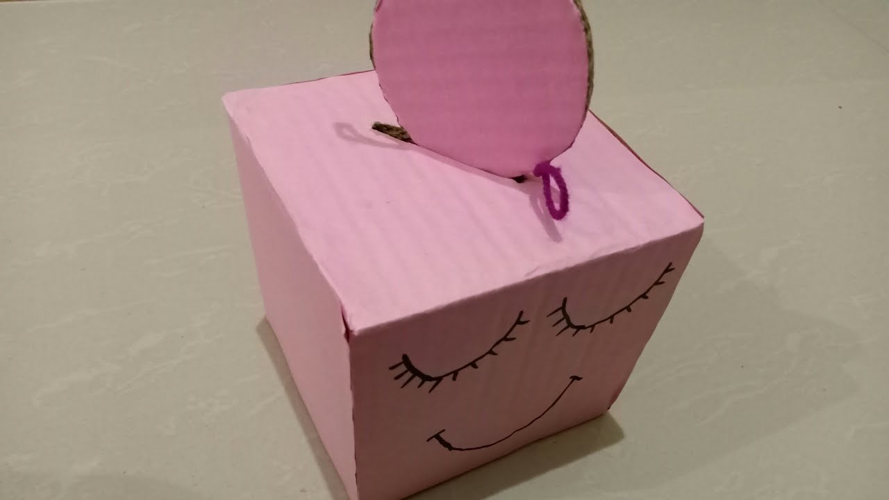 how to make a piggy bank from cardboard part 2 // गुल्लक कैसे बनाएं भाग