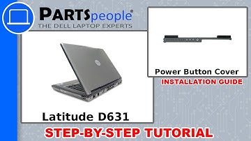 Dell Latitude D631 (PP18L) Power Button Cover How-To Video Tutorial