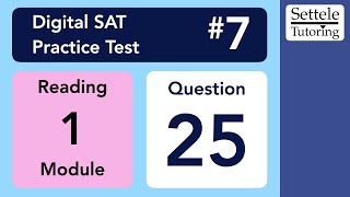 Digital SAT 7, Reading Module 1, Question 25