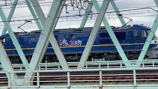1094レ鹿島貨物EF210桃太郎340号機　　　配8592レEF65PF原色2096号機