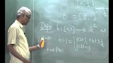 Pathwise Connected Spaces - Chapter3videoLec-13