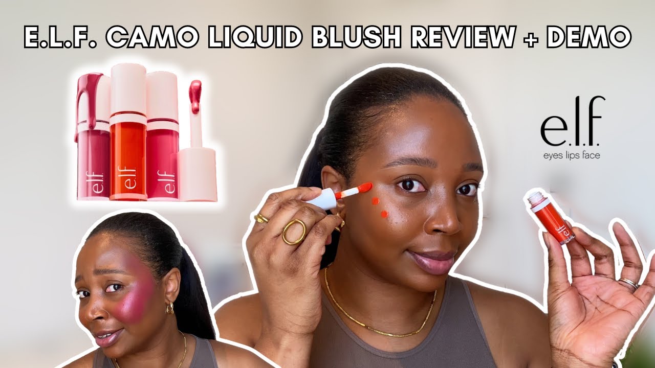 NEW E.L.F. Camo Liquid Blush *Detailed* Review and Demo