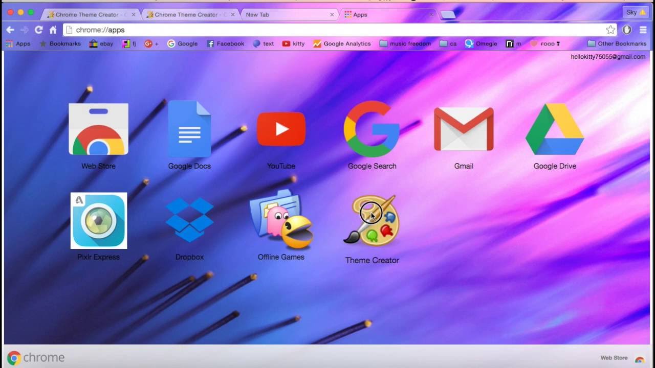 how to create your own chrome background with theme creator