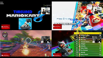 Mario Kart 8 Timelined Cemu Nintendo Wii U White Tanooki Star , Lightening & Special Cups 150cc Fun