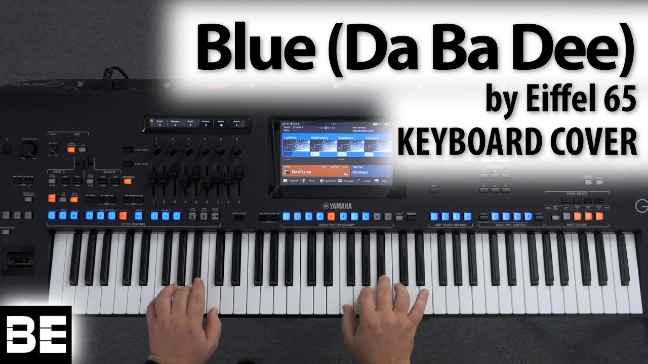 yamaha keyboard blue