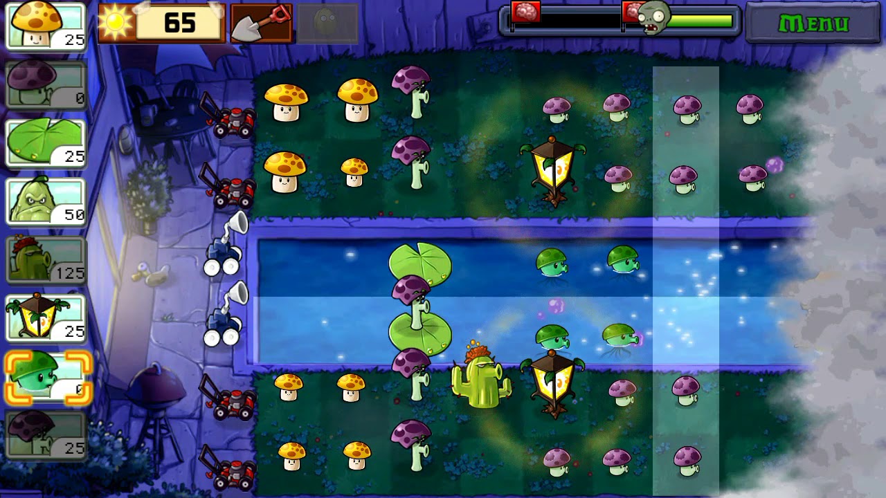 Plants Vs Zombies Fog Level 4