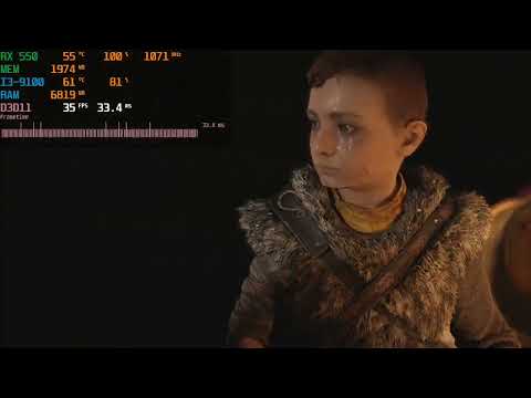 God Of War PC - AMD RX 550 2GB PowerColor - 768p