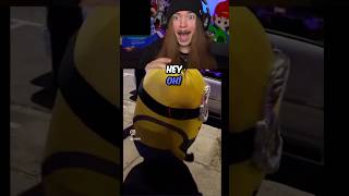 he hit the banana 🍌 | you laugh you lose #ylyl #jimmyhere #funny #reaction
