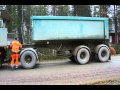 Gravel-transport in Finland (Suomussalmi)