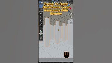 Trying To Build Backrooms Level Red rooms (Timelapse) #shorts #timelapse #blender