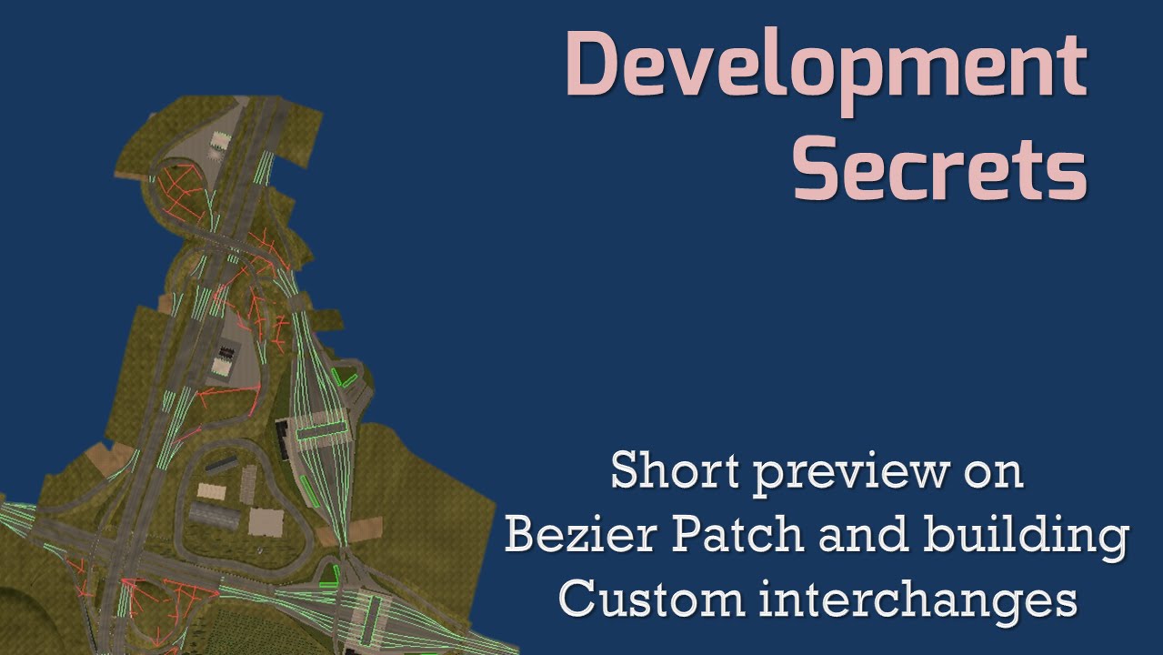 Development Secrets - Custom intersections and bezier patch - YouTube