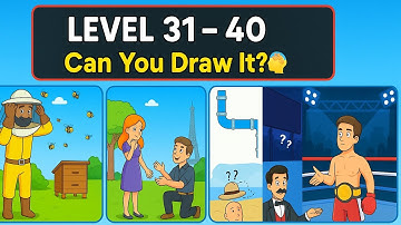 Draw One Miss Part Brainy Games | Level 31 to Level 40 | Solutions Gameplay Walkthrough