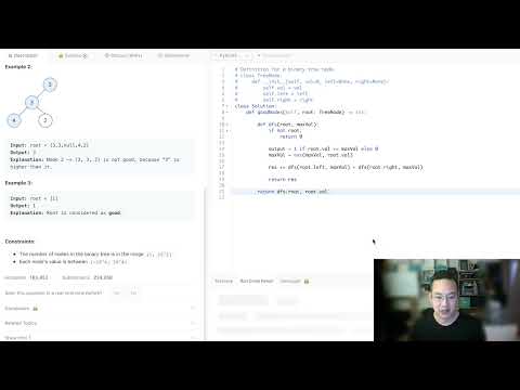 Count Good Nodes in Binary Tree - Neetcode150 Series: (61 of 150) Leetcode
