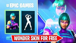 How to get WONDER SKIN for FREE in Fortnite (FREE Wonder Skin)