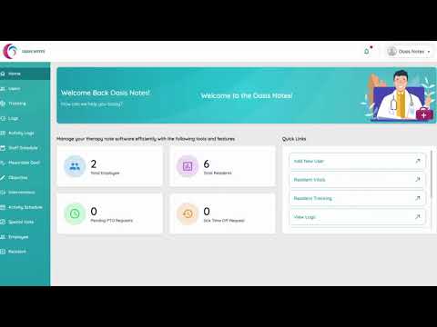 how To Add Users and Employees in OasisNotes Dashboard