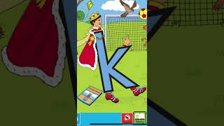 Letterland Alphabet Phonics | Letter K | Kicking King | Education Kids Learning ABC