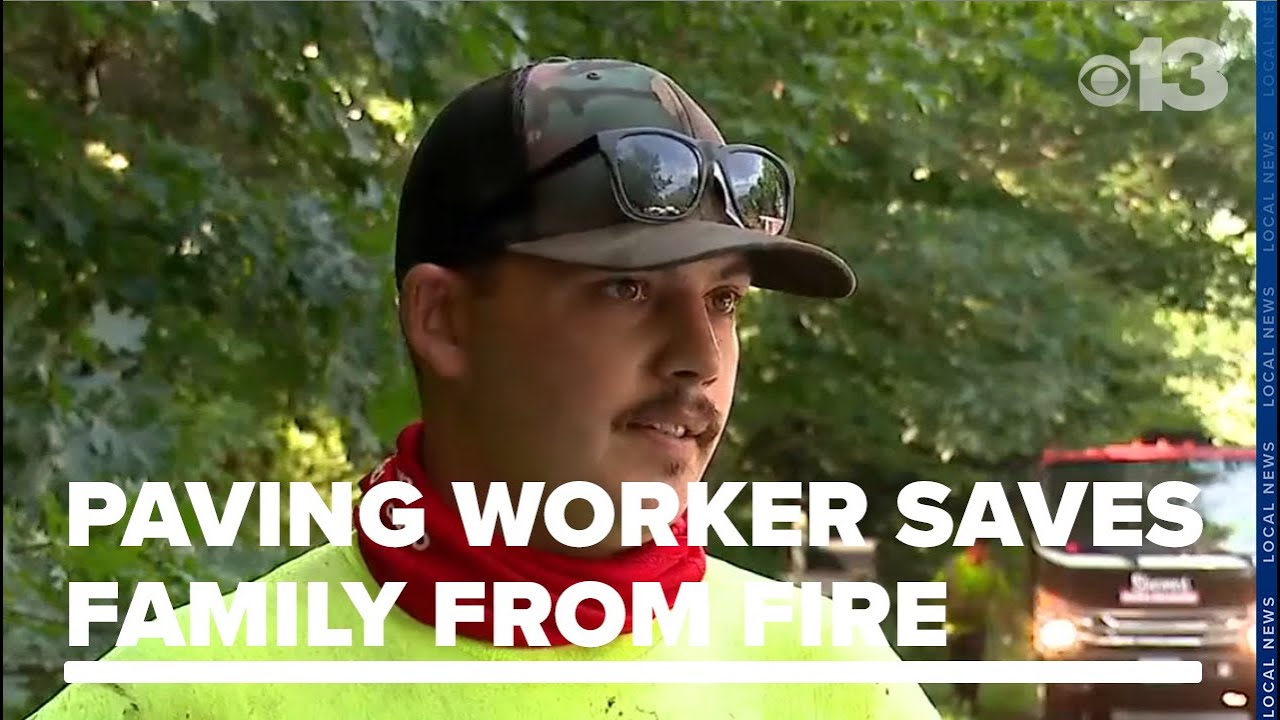 'It's heroic': Paving worker saves family from burning home in Saco ...