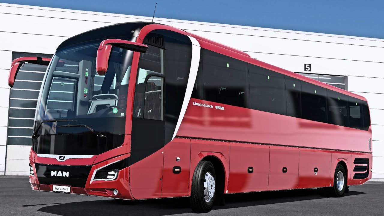 Realistic Bus Driving [MAN Lion's Coach 2023] Euro Truck Simulator 2 POV Drive Gameplay 4K ETS2 1.50