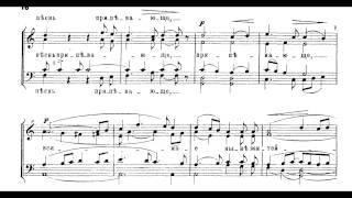 Chesnokov - Liturgy Op. 42 - 9 Cherubic Hymn chords