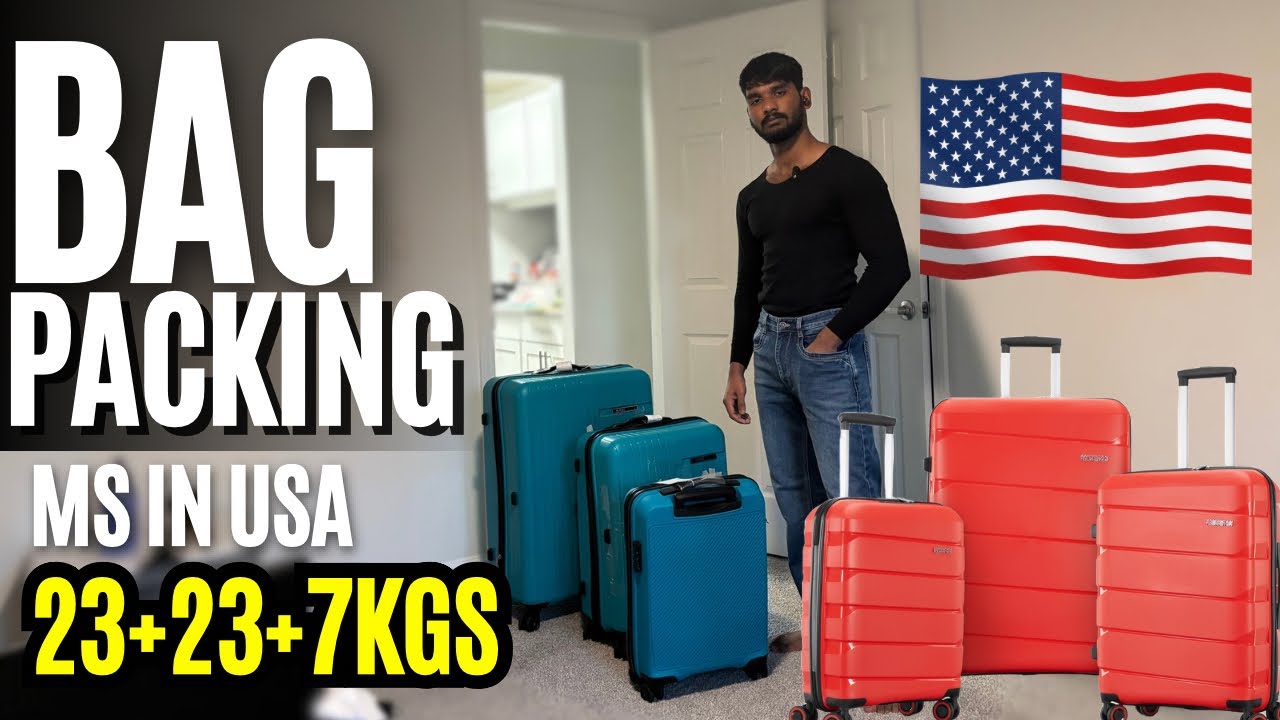 BAG PACKING FOR MY MS IN USA | Luggage Recommendations