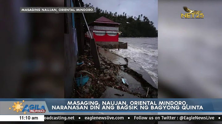 Masaging, Naujan, Oriental Mindoro, naranasan din ang bagsik ng Bagyong Quinta