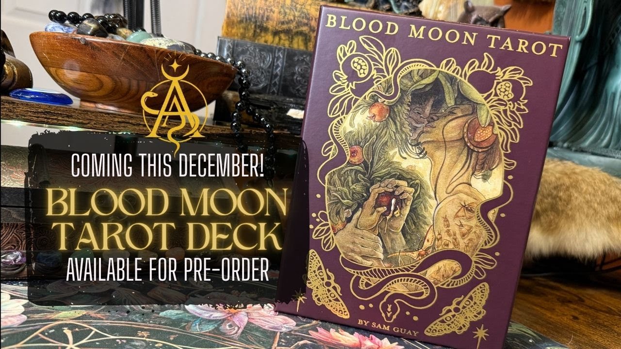 ✨ Прохождение и обзор Таро Кровавой Луны | Эфирная акварельная колода Сэма Гуая 🌙