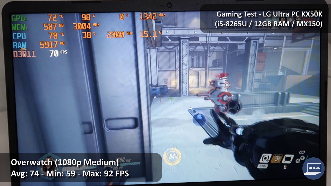 LG Ultra PC KX50K - Gaming Test Overwatch