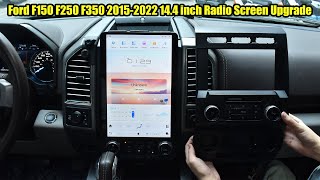 Installation VideoFord F150 F250 F350 20152022 14.4 inch Radio Screen Upgrade