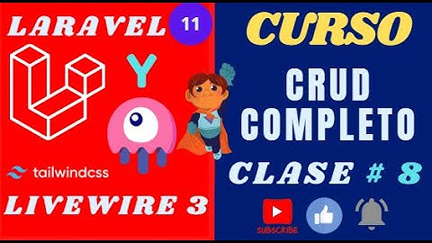 CLASE # 8- CRUD COMPLETO CON #livewire 3 y #laravel 11 | activar curso con restore
