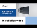 How to install your Full-Motion TV Wall Mount | COMFORT, stylish and secure | Vogel