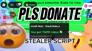 [NEW] PLS DONATE💸!  | STEALER ROBUX SCRIPT 2026! | FREE AND KEYLESS | WORKING FEBRUARY♥️ | 