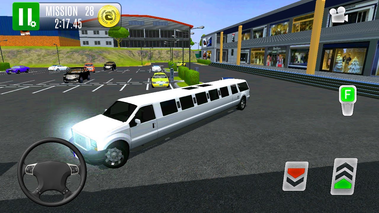 Luxury Limousine Car Parking - Driving Grand White Limousine Luxury Car | Android Gameplay