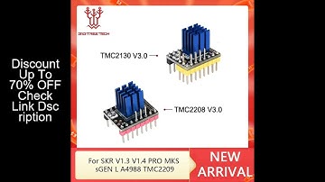 BIGTREETECH TMC2130 V3.0 SPI TMC2208 UART Stepper Motor Driver 3D Printer Parts for SKR V1.3 V1.4 PR