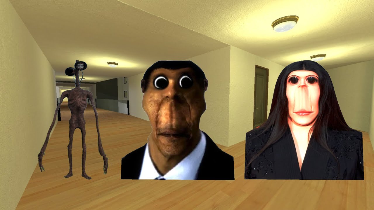 Rosalia Bizcochito, Obunga And Siren Head Nextbot Gmod